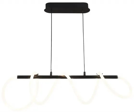 LED Csillár zsinóron EMMA LED/38W/230V fekete