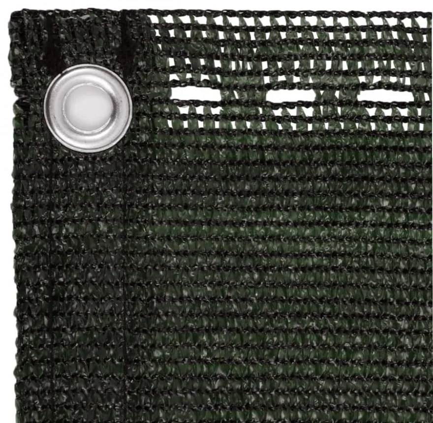 sötétzöld HDPE erkélytakaró 90 x 400 cm