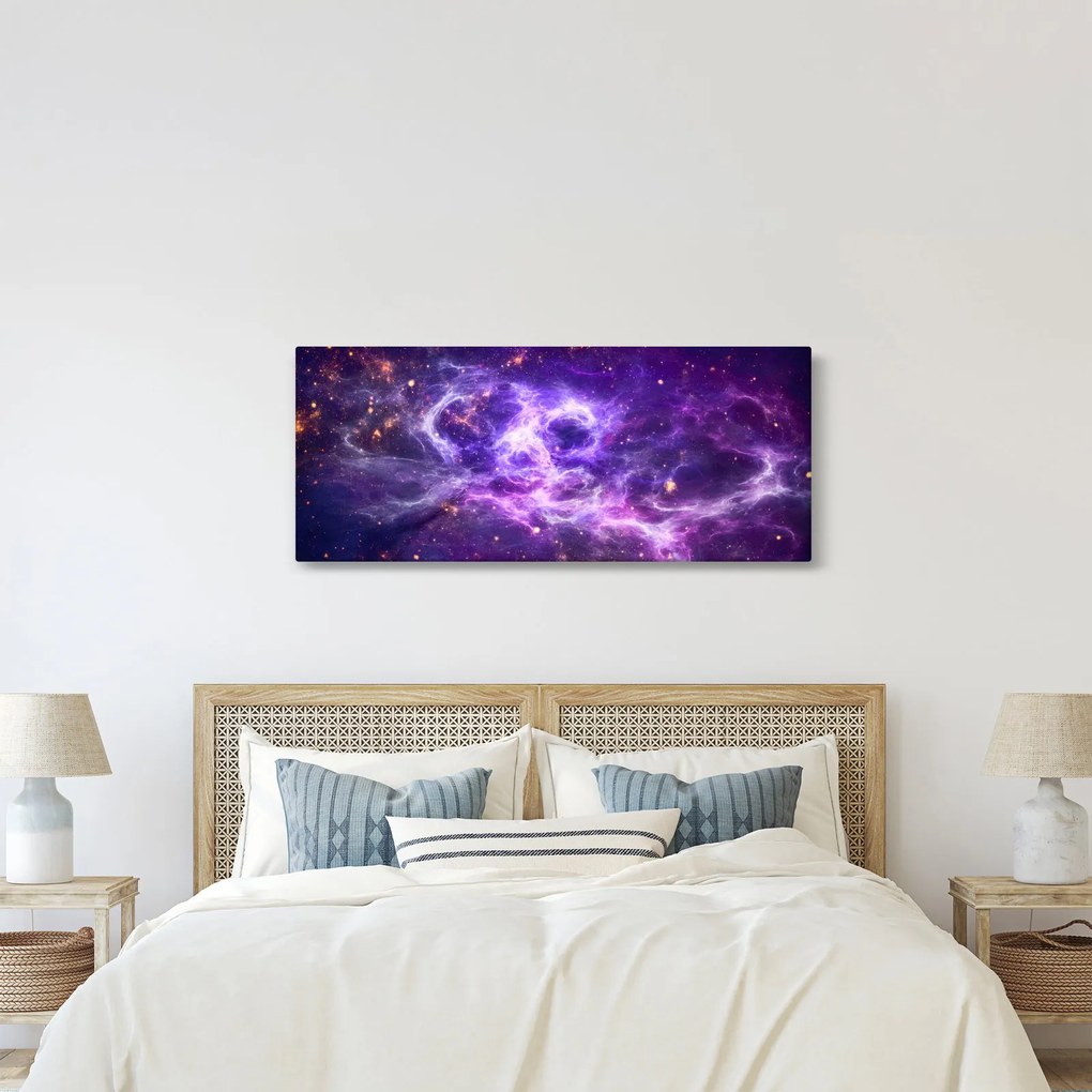Kép - Lila Univerzum (120x50 cm)