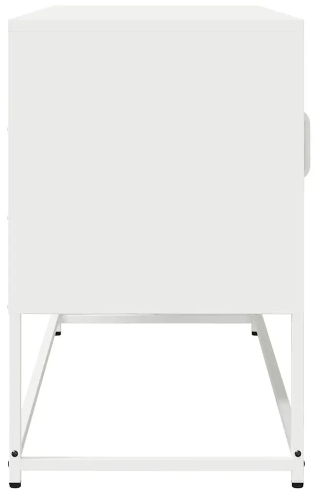 fehér hidegen hengerelt acél TV-szekrény 100,5x39x60,5 cm