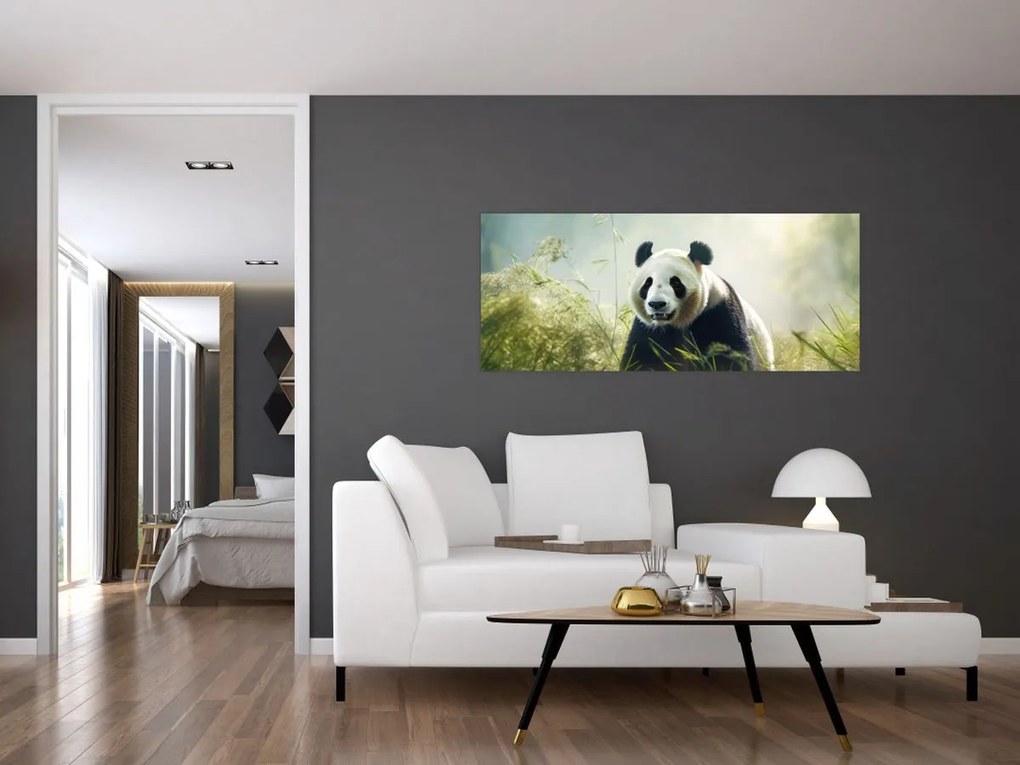 Kép - Panda (120x50 cm)