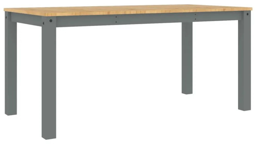 Panama szürke tömör fenyőfa ebédlőasztal 160 x 80 x 75 cm