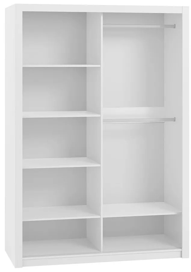 Ruhásszekrény tolóajtókkal Klary SZ120 KE04 (fehér) . 1105733