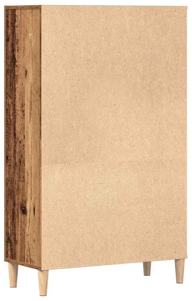 Highboard régi fa 70x31x115 cm gépesített fa