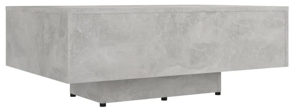 Betonszürke szerelt fa dohányzóasztal 85 x 55 x 31 cm