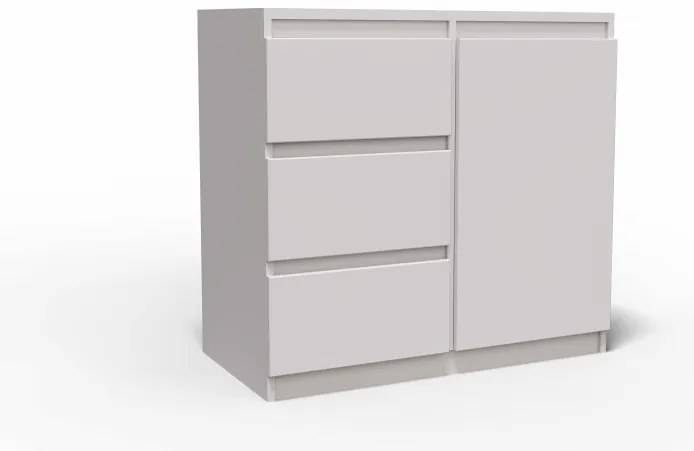 Washington 3S1F Komód Fehér