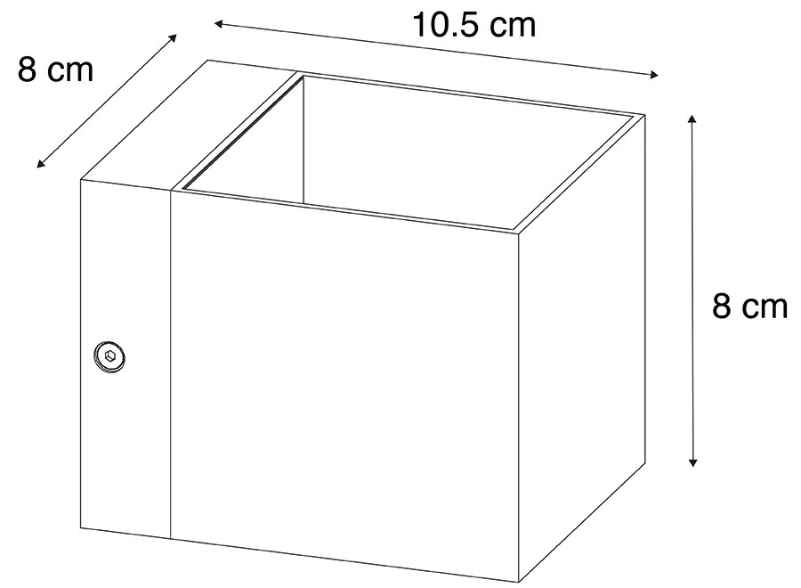 2 db intelligens fali lámpa készlet sötét bronz 8 cm WiFi-vel G9 - Transfer