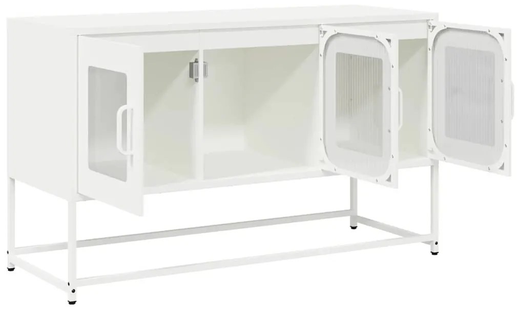 fehér hidegen hengerelt acél TV-szekrény 100,5x39x60,5 cm