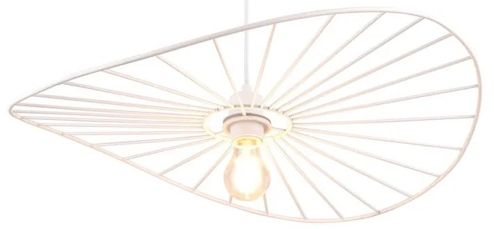 Fehér függőlámpa ø 60 cm Chapeau – Trio