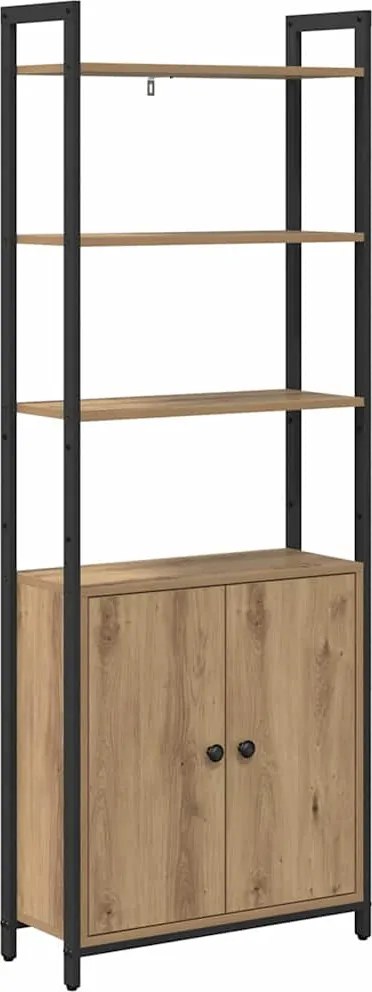 vidaXL Könyvespolc Artisan tölgy 60 x 24 x 161 cm Faanyag