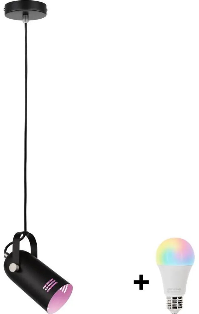 Paulmann 79766 - LED RGBW 1xE27/15W kábeles csillár LAVEA 230V fekete