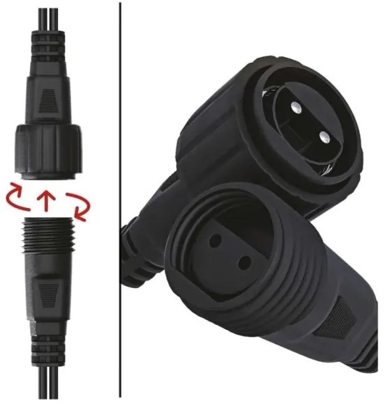 LED Karácsonyi kültéri lánc 160xLED/2x1,5m IP44 hideg fehér