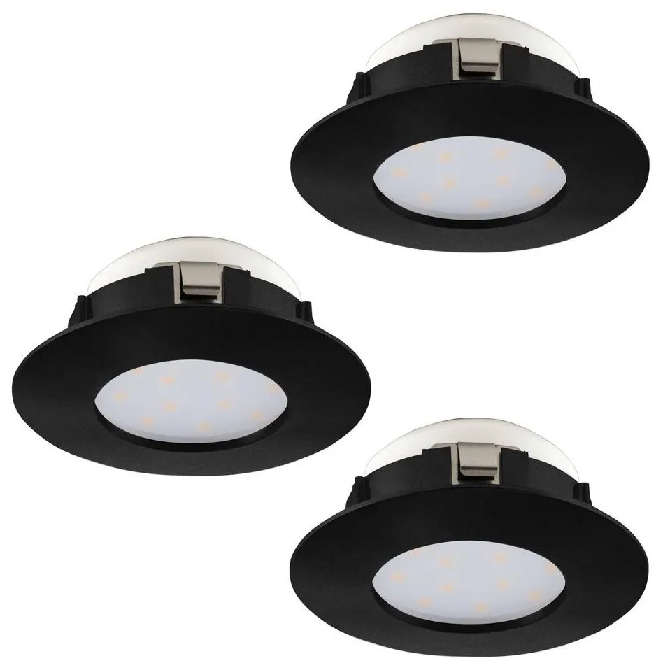 Eglo 900744-KÉSZLET 3x LED Fürdőszobai beépíthető lámpa PINEDA LED/4,9W/230V IP44