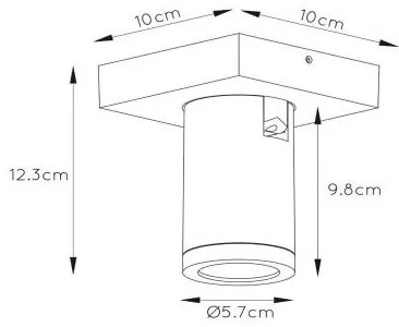 Lucide 09930/05/30 - LED Dimmelhető spotlámpa TAYLOR 1xGU10/5W/230V IP44