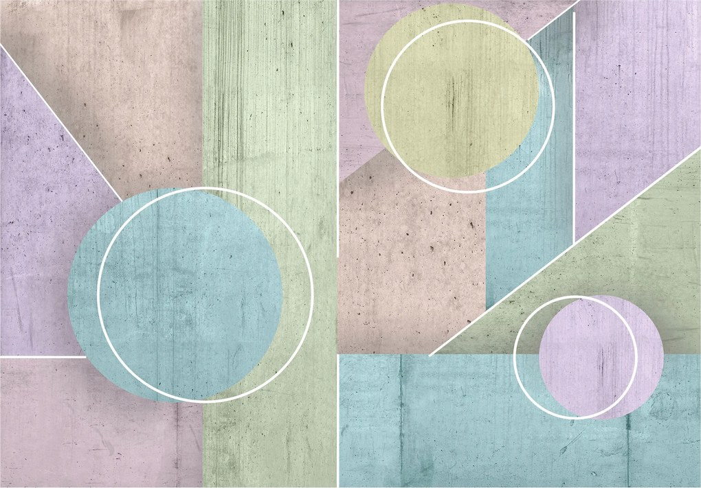 Fotótapéta Geometria Minimalizmus Figurák Loft Line Modern 254x184 +ragasztó