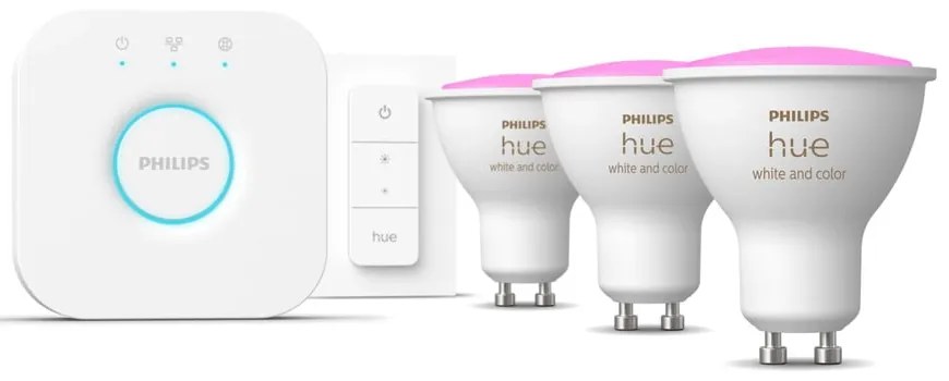 Okos kezdő készlet 5 db-os GU10, 6 W White and color ambiance – Philips Hue