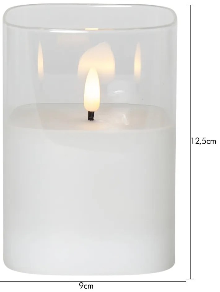Elemmel működő LED gyertya (magasság 12,5 cm) Flamme – Star Trading