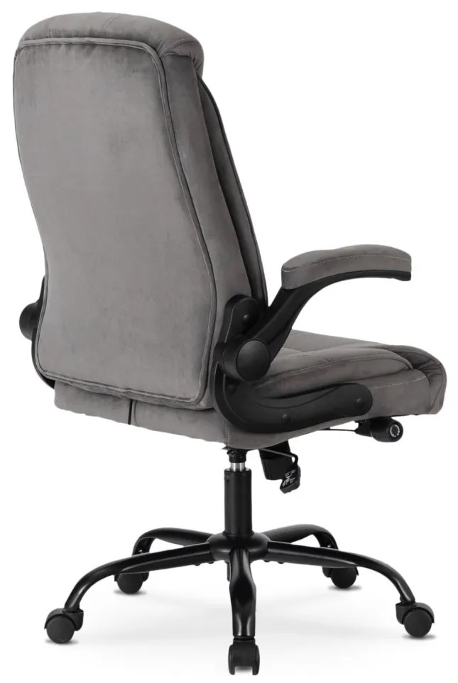 Szürke bársony irodai forgószék. COMFORT