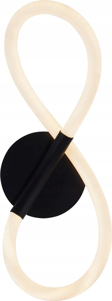 Fekete LED-es fali lámpa, fali lámpa előszoba hálószoba nappaliba Balbo XX