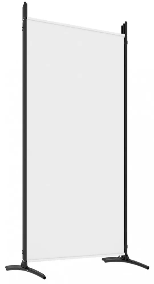 6 paneles fehér szövet térelválasztó 520x180 cm