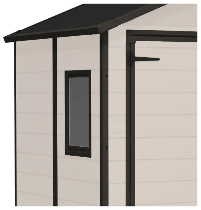Keter Manor 4x6 műanyag szerszámos ház 198x130x192cm Bézs színű