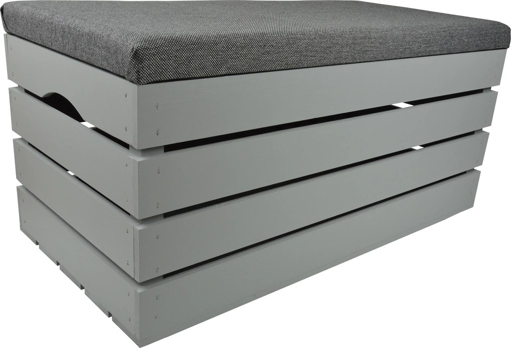 Nagy Puff Fa Ülőfelület Anyag Láda