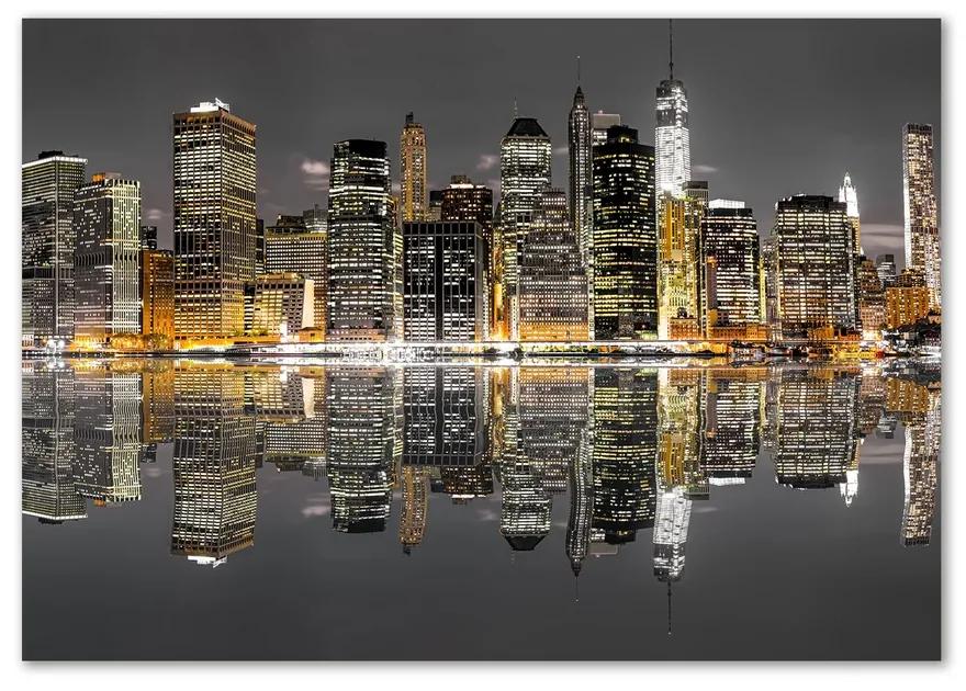 Üvegfotó New york éjjel pl-osh-100x70-f-64057885