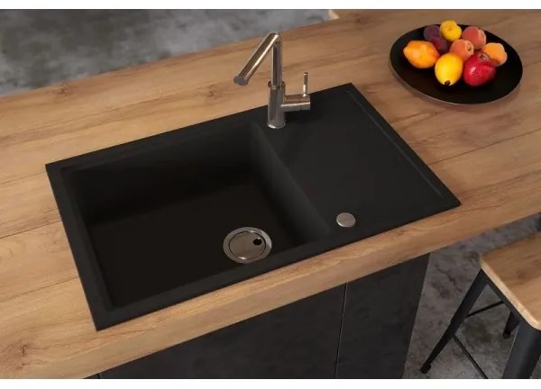 ALVEUS 1149117 - Mosogató INTERMEZZO 78x48 cm gránit/fekete