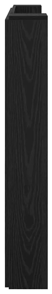 Fejtámla polcokkal Fekete tölgy 120 x 15 x 103,5 cm Faanyag