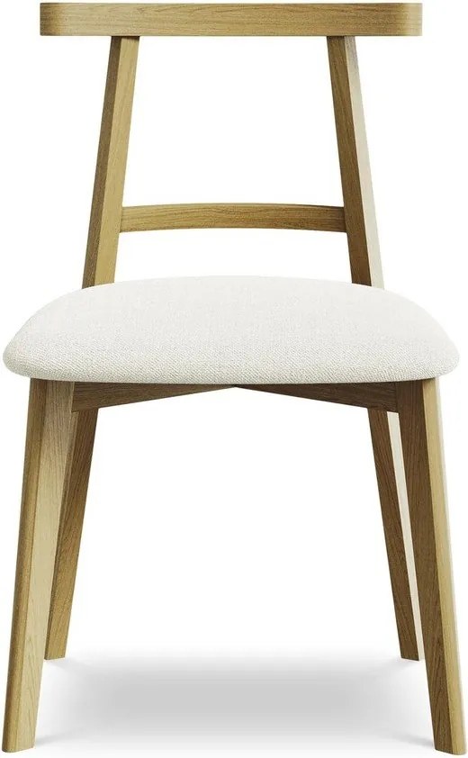 Krémszínű tömörfa étkezőszék Ohelo – Makamii