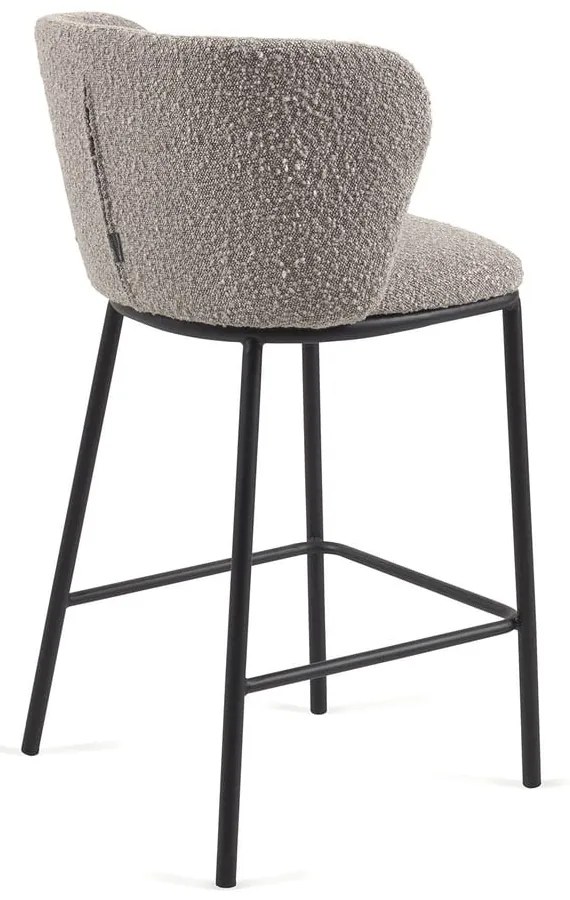 Világosszürke bárszék (ülésmagasság 65 cm) Ciselia – Kave Home