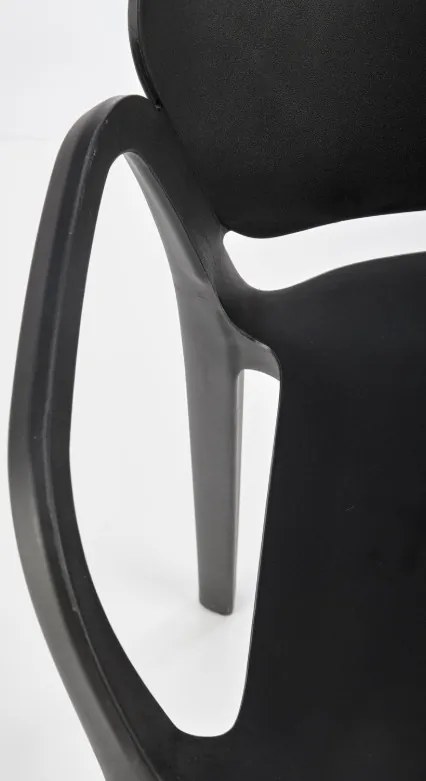 K-491 karfás kerti szék fekete