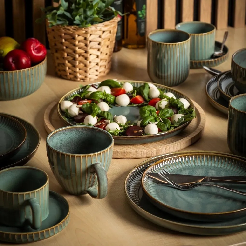 Altom Reactive Sage porcelán jumbo bögre, 450 ml