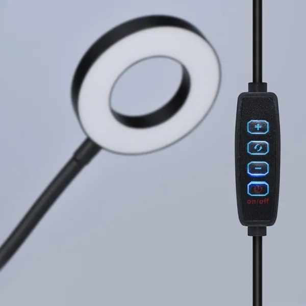 Brilagi - Dimmelhető LED csíptetős lámpa ORBELA LED/8W/5V 3000/4000/5000K fekete