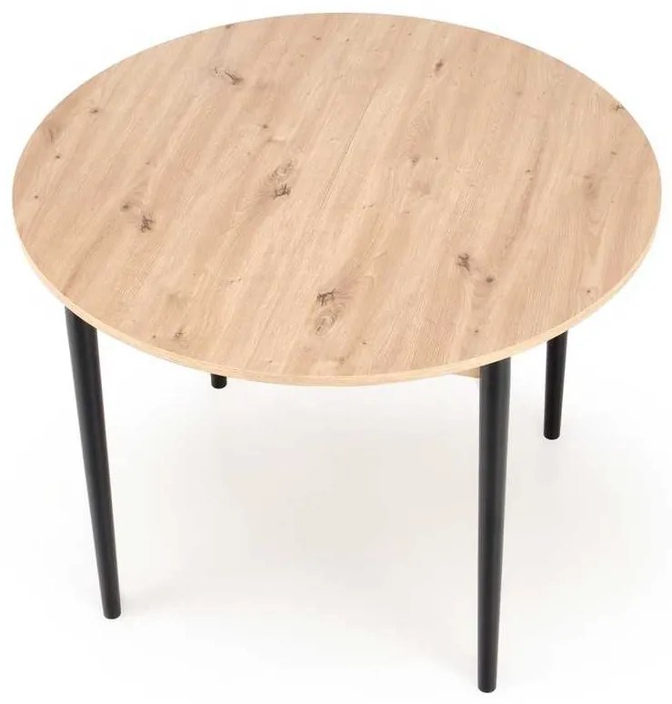 Darren étkezőasztal, artisan tölgy / fekete