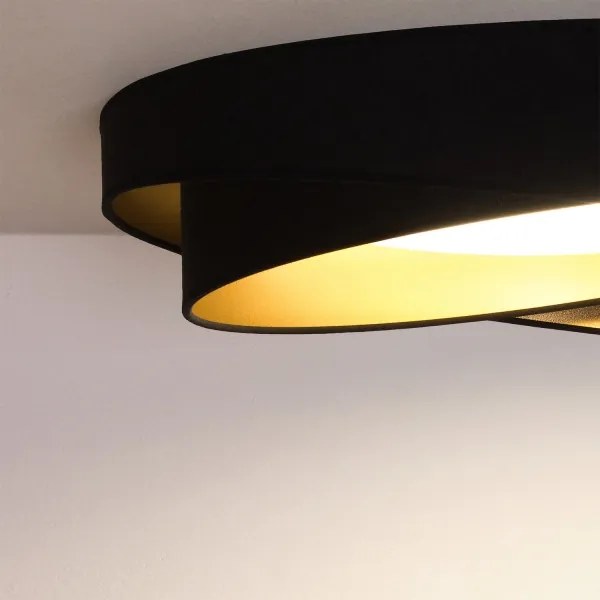 BRILAGI - Dimmelhető LED lámpa VELVET TWIST LED/36W/230V CCT Ø 65 cm WT fekete/arany + távirányító