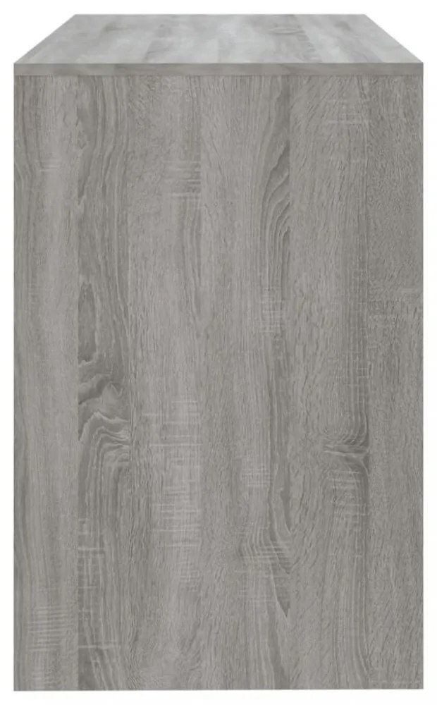 szürke sonoma színű szerelt fa íróasztal 101x50x76,5 cm