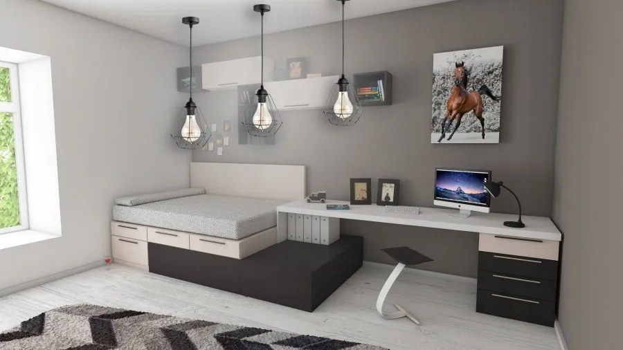 Glimex Diamond drót búrás állítható függőlámpa fekete 1x E27