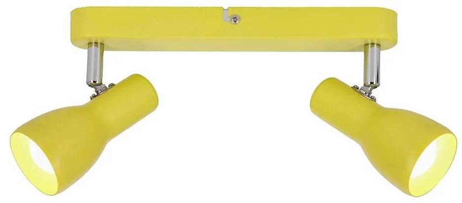 Spotlámpa PICARDO 2xE14/40W/230V sárga