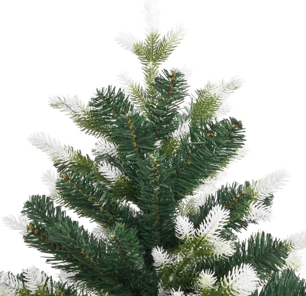 csuklópántos műkarácsonyfa hóval 210 cm