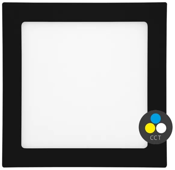 Ecolite LED-WSQ-CCT/25W/CR- LED Beépíthető lámpa RAFA LED/25W/230V IP44 fekete