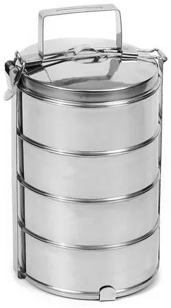 Orion rozsdamentes acél élelmiszertartó, 4 szintes, 1 l, 4 emelet