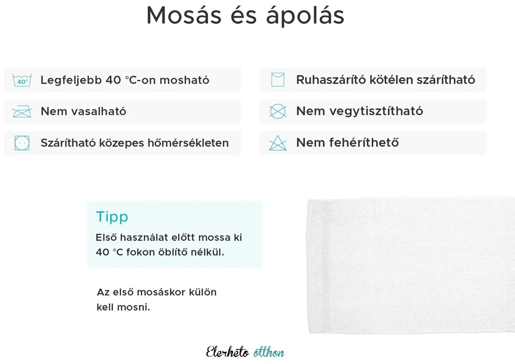 ELEGANZA törölköző 50x100 cm rózsaszín, 100% pamut