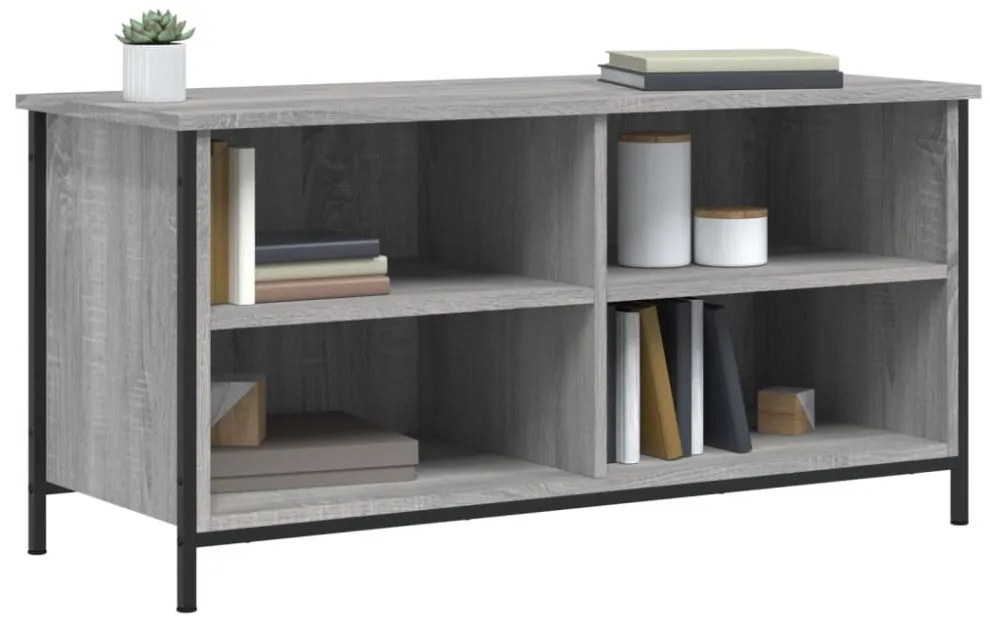 szürke sonoma színű szerelt fa TV-szekrény 100x40x50 cm