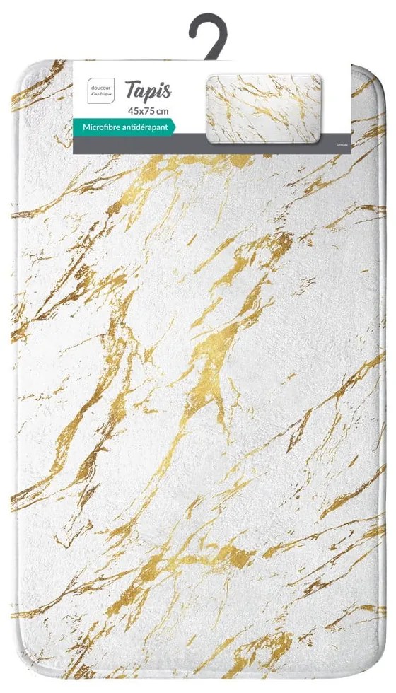 Fehér-aranyszínű fürdőszobai kilépő 45x75 cm Aquamarbre – douceur d'intérieur