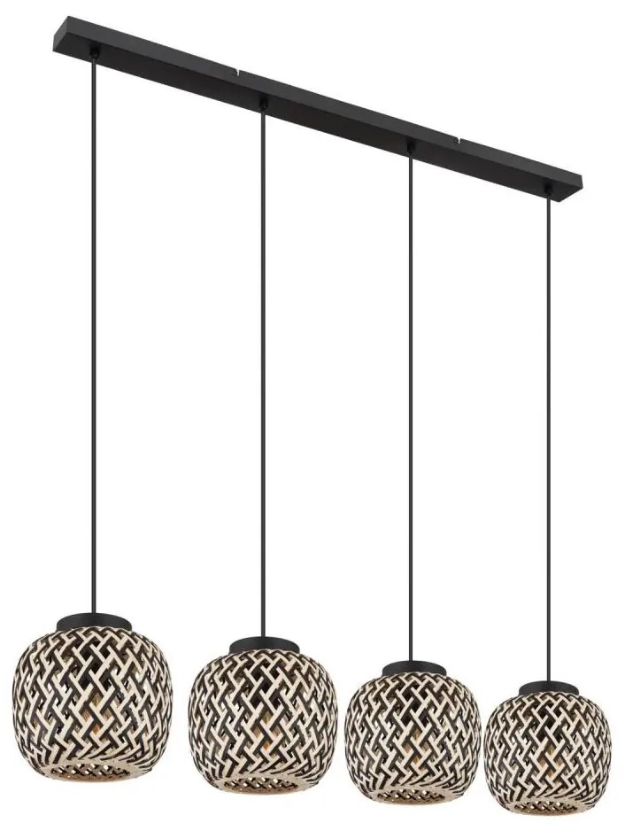 Globo 15766-4H - Csillár zsinóron COLLY 4xE27/15W/230V