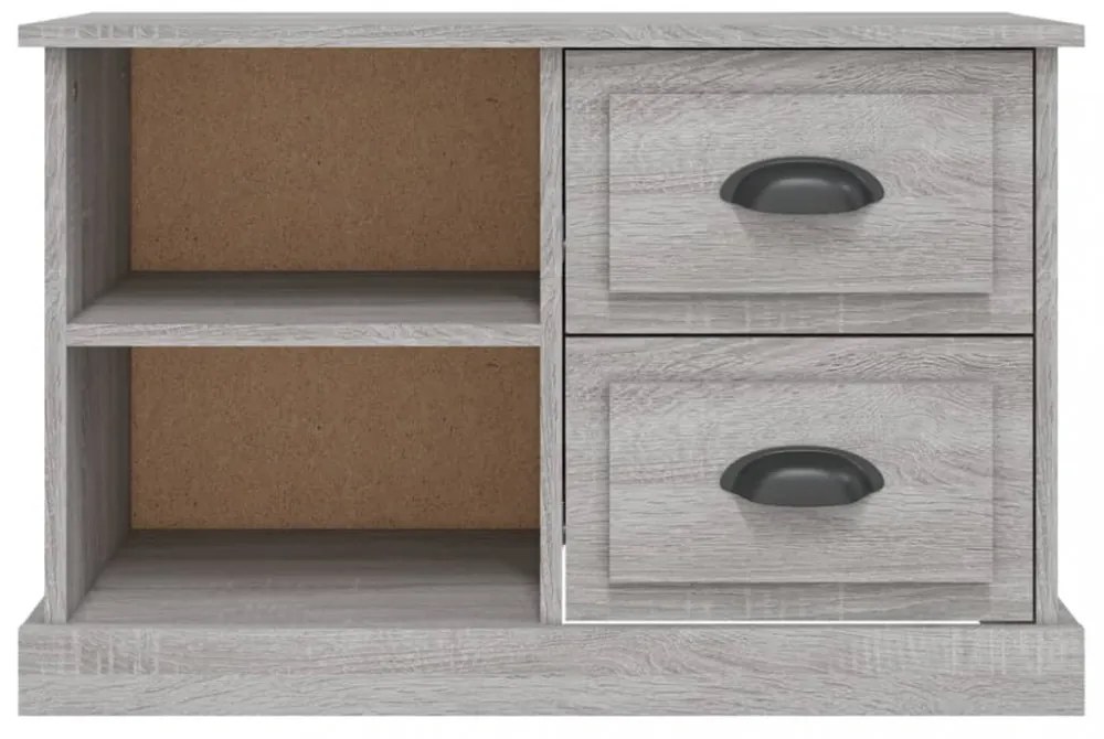 szürke sonoma színű szerelt fa TV-szekrény 73x35,5x47,5 cm
