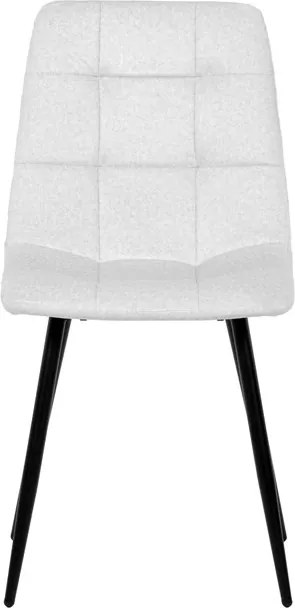 Étkezőszék, fehér, bársony szövet, DCL-X7015 WT2