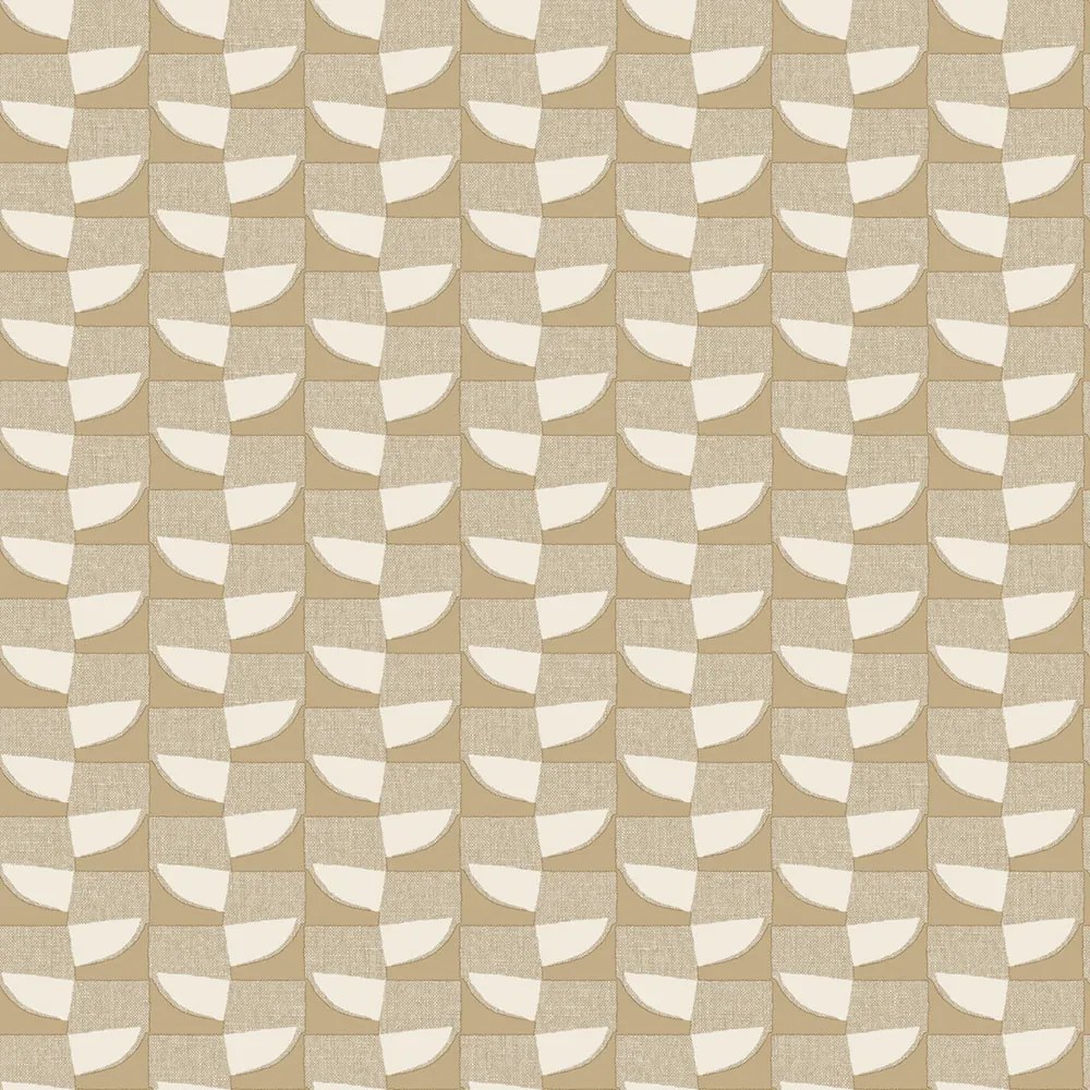 Zambaiti Parati Marrakech Grafico barna-bézs geometrikus vlies tapéta – Z70732