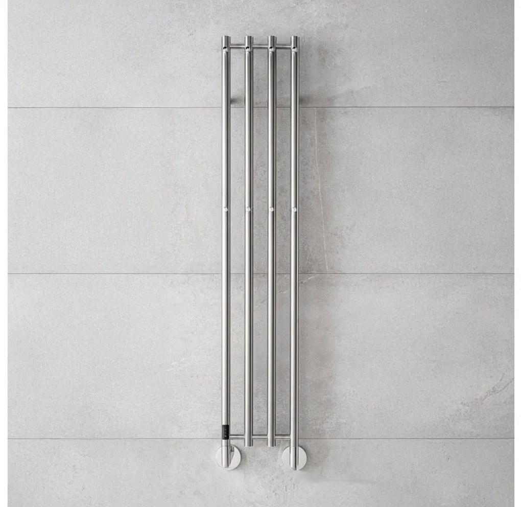 P.M.H. MO1SS-LK - MONA elektromos törölközőszárító, 93 W/230 V, 153,3 cm, IP44, rozsdamentes acél